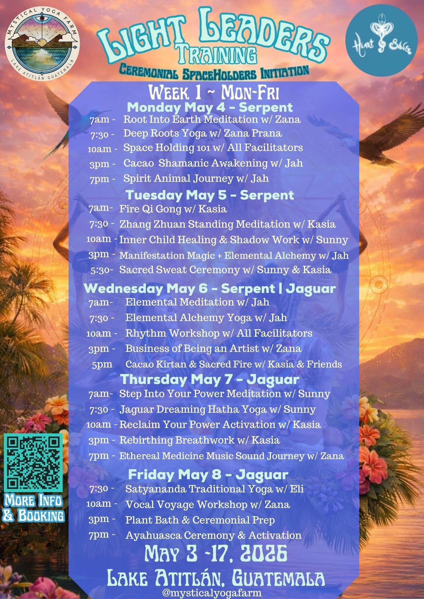 Light Leaders Training Week 1 workshop poster from May 2026