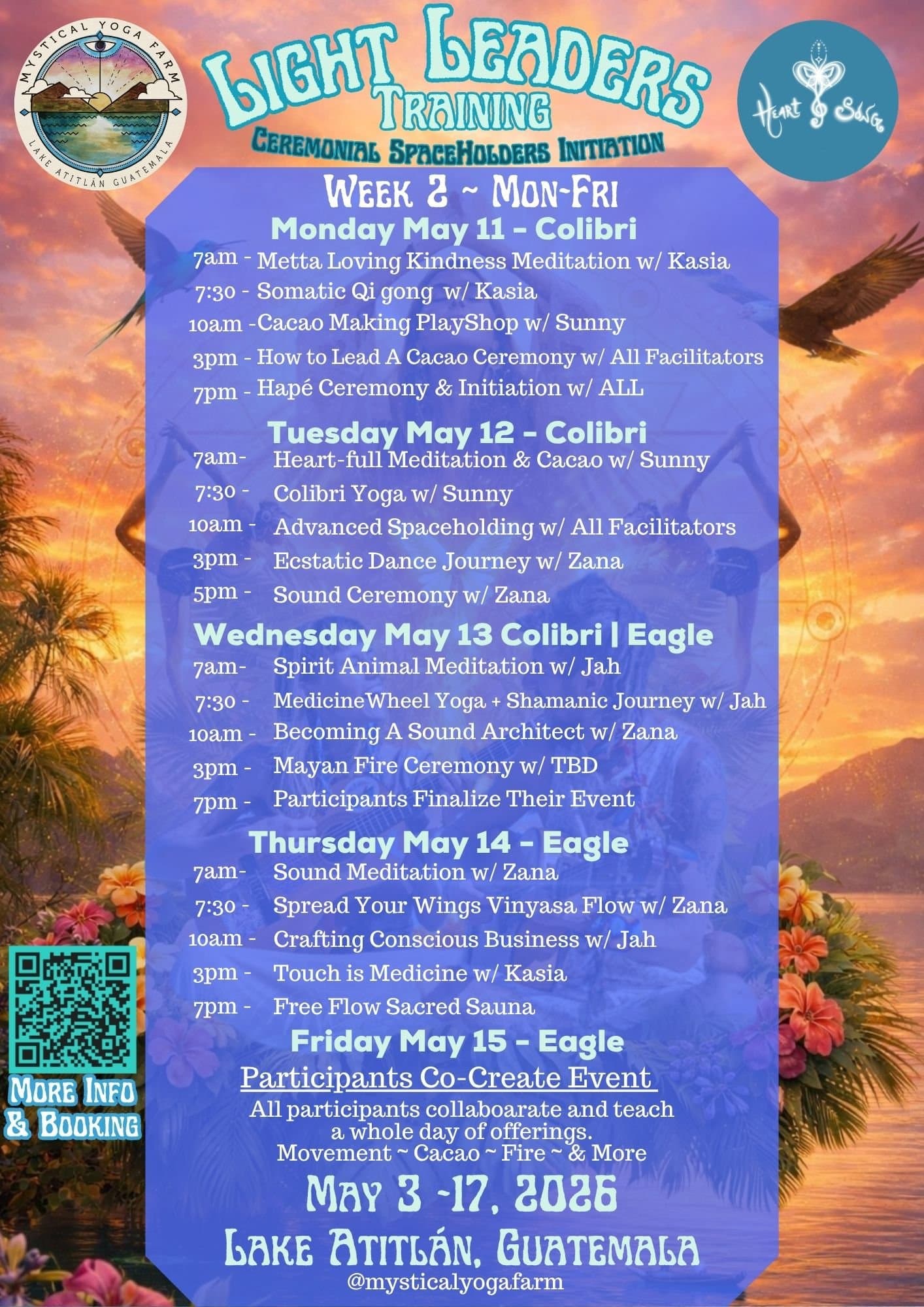 Light Leaders Training Week 2 workshop poster from May 2026