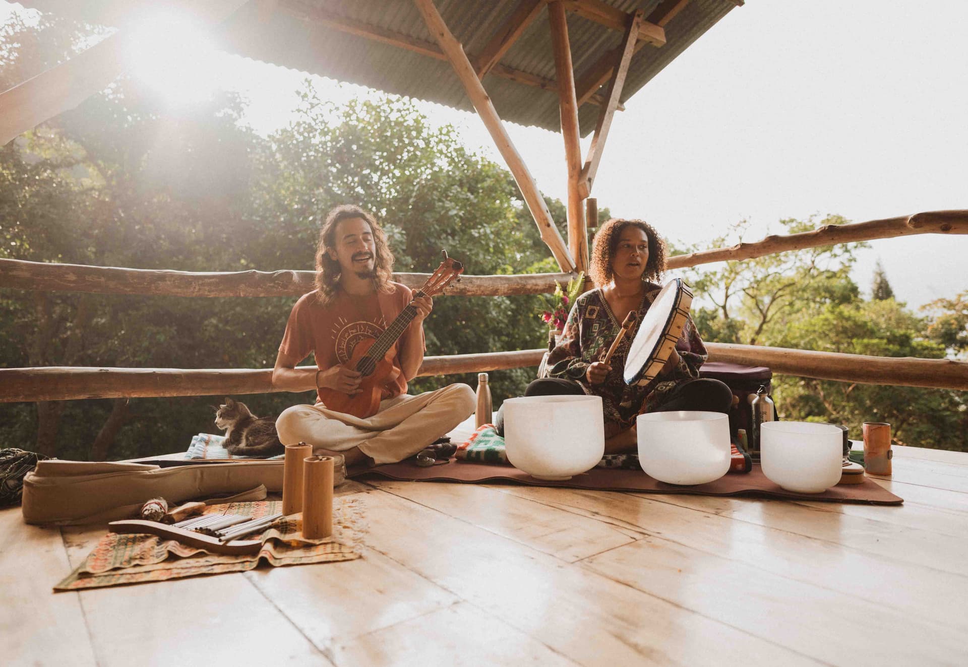 Sound healing space at Mystical Yoga Farm